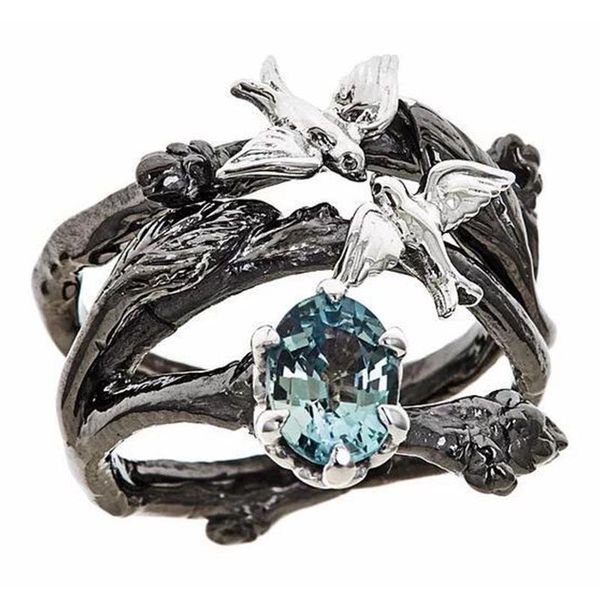 size 5-10 vintage black gun plated tree two birds singing ring for women with oval light blue stone fruit, Golden;silver
size 5-10 vintage black gun plated tree two birds singing ring for women with oval light blue stone fruit, Golden;silver