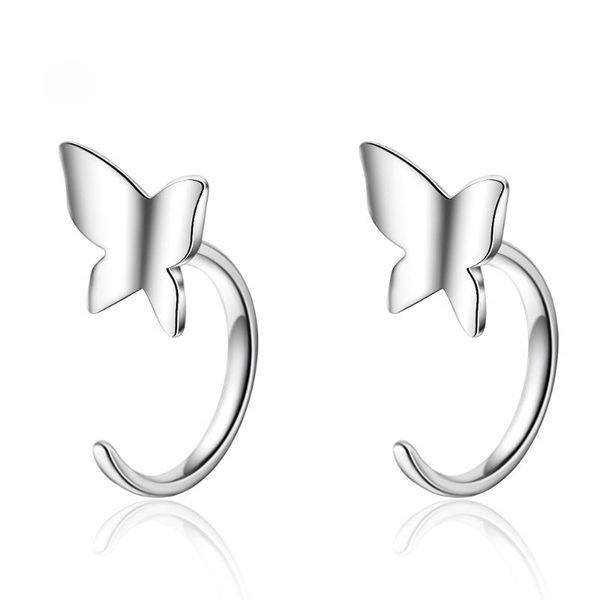 Simple Butterfly Design Small Hoop earrings for Women Girls Party Jewelry White Gold Color Earring Accessory Drop Shipping
Simple Butterfly Design Small Hoop earrings for Women Girls Party Jewelry White Gold Color Earring Accessory Drop Shipping
