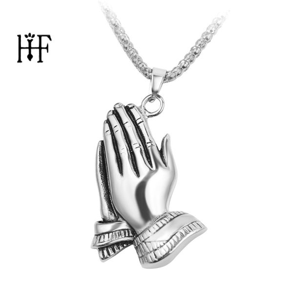 the praying hands pendants & necklaces brother gift gold color metal hip hop men chain jewelry devotional sacred gift, Silver
the praying hands pendants & necklaces brother gift gold color metal hip hop men chain jewelry devotional sacred gift, Silver