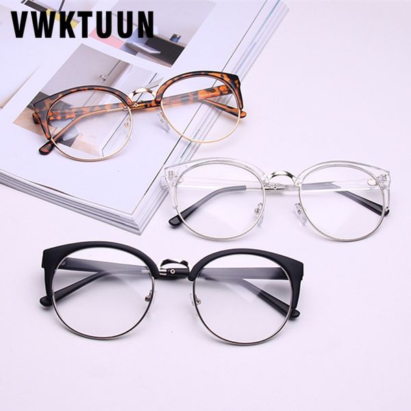 vwktuun half frame optical eye glasses myopia frames women men plain glasses cat eye frames students compute, Black
vwktuun half frame optical eye glasses myopia frames women men plain glasses cat eye frames students compute, Black