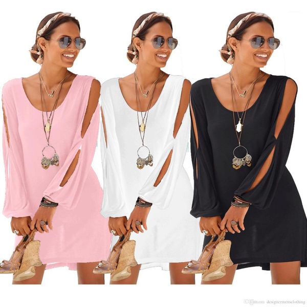 dresses solid color long sleeve clothing spring summer crew neck casual loose apparel women summer mini, Black;gray
dresses solid color long sleeve clothing spring summer crew neck casual loose apparel women summer mini, Black;gray