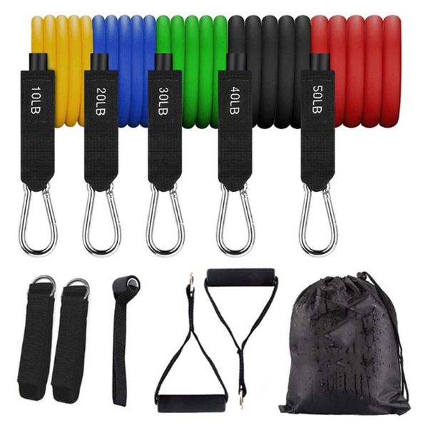 11pcs set 150lb elastic resistance bands exercise pull rope set fitness equipment latex tubes pedal body training workout yoga
11pcs set 150lb elastic resistance bands exercise pull rope set fitness equipment latex tubes pedal body training workout yoga