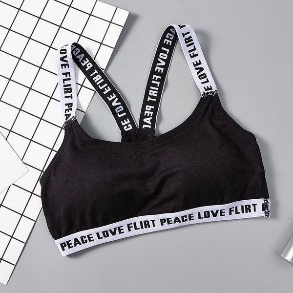 women seamless yoga bra black white gray letter pattern underwear for female fitness running bra, White;black
women seamless yoga bra black white gray letter pattern underwear for female fitness running bra, White;black