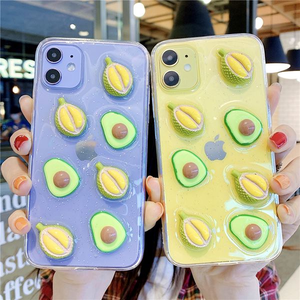 3d cute clear fruit avocado durian case for iphone 11 promax case for x xr xs max 7 8 6 plus lovely glitter transparent soft silicone cover
3d cute clear fruit avocado durian case for iphone 11 promax case for x xr xs max 7 8 6 plus lovely glitter transparent soft silicone cover