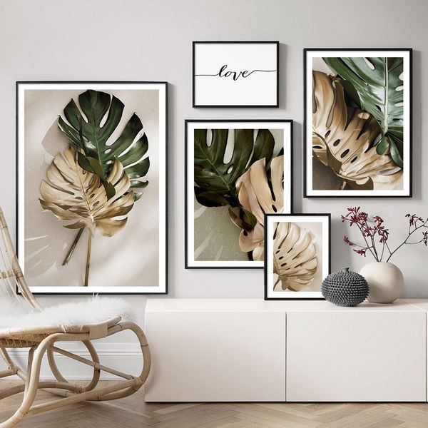 tropical green plant nordic posters and prints monstera leaf love quotes wall art canvas painting decor pictures for living room
tropical green plant nordic posters and prints monstera leaf love quotes wall art canvas painting decor pictures for living room