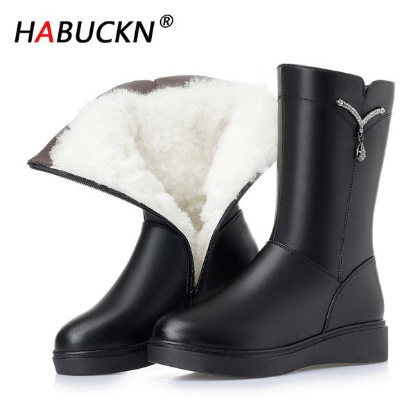 habuckn black booties big size 35-43 winter 2020 new genuine leather female woman snow boots thick warm wool boots shoes women
habuckn black booties big size 35-43 winter 2020 new genuine leather female woman snow boots thick warm wool boots shoes women