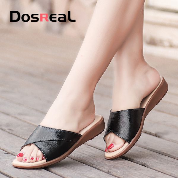 dosreal 2020 women slippers summer slip on peep toe flat slides sandals women whiteleather slippers flip flops female big size, Black
dosreal 2020 women slippers summer slip on peep toe flat slides sandals women whiteleather slippers flip flops female big size, Black