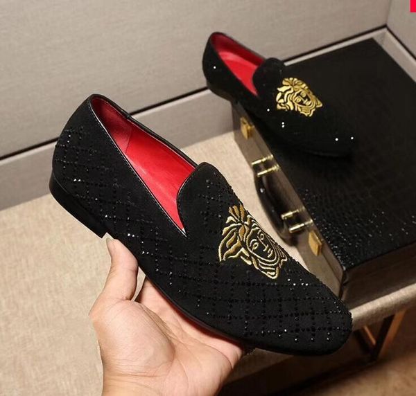 new sell cow suede drilling arrivla fashion sheet metal kanye west casual shoes size 38-46 d2h24, Black
new sell cow suede drilling arrivla fashion sheet metal kanye west casual shoes size 38-46 d2h24, Black