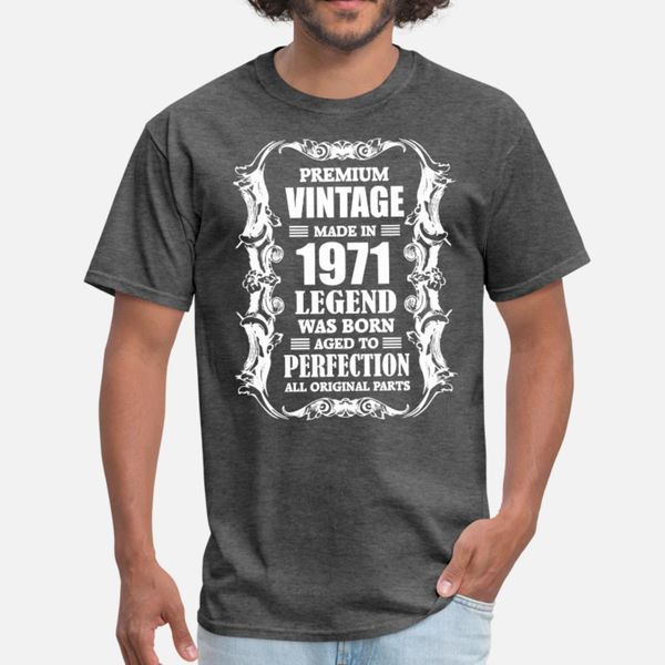 premium vintage made in 1971 legend was born aged t shirt men custom cotton size s-3xl family graphic comical spring autumn standard shirt
premium vintage made in 1971 legend was born aged t shirt men custom cotton size s-3xl family graphic comical spring autumn standard shirt