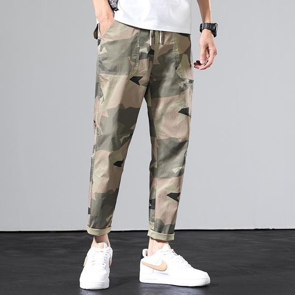 men spring summer casual pants style men camouflage ankle length pants elastic waist plus size cotton male trousers, Black
men spring summer casual pants style men camouflage ankle length pants elastic waist plus size cotton male trousers, Black