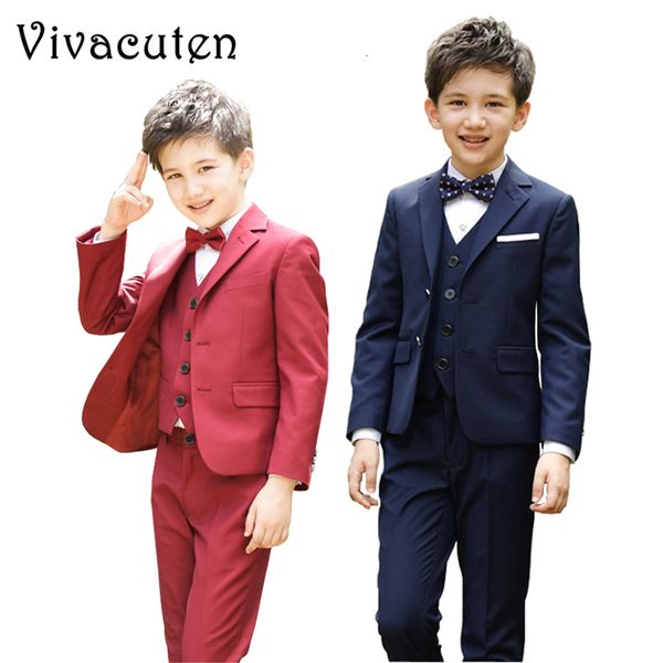 children boys suits set kids blazers vest pants shirt teens party costume formal boys suits for weddings fashion boys' clothing, Blue
children boys suits set kids blazers vest pants shirt teens party costume formal boys suits for weddings fashion boys' clothing, Blue