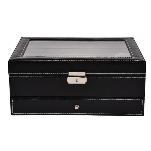 luxury pu leather watch box watch holder for watches men jewelry storage box 12 grids organizer jewelry organizer, Black;blue
luxury pu leather watch box watch holder for watches men jewelry storage box 12 grids organizer jewelry organizer, Black;blue