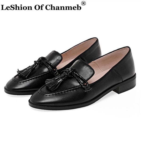 full grain leather women loafers zapatos de mujer retro style women's ladies flats tassel shoes slip ons for spring autumn 2020, Black
full grain leather women loafers zapatos de mujer retro style women's ladies flats tassel shoes slip ons for spring autumn 2020, Black