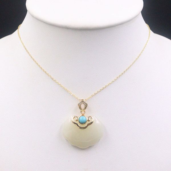 new arrival s925 sterling silver necklace women luck nephrite ruyi with o chain necklace 45cm 36x28mm
new arrival s925 sterling silver necklace women luck nephrite ruyi with o chain necklace 45cm 36x28mm