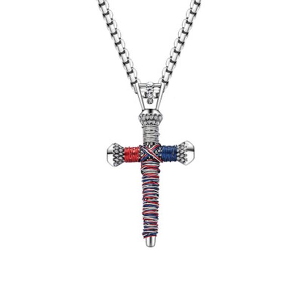 pendant necklaces cross-border zinc alloy cross men's necklace hip-hop factory direct sales, Silver
pendant necklaces cross-border zinc alloy cross men's necklace hip-hop factory direct sales, Silver