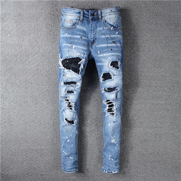 20ss new fashion mens stylist jeans designer jeans distressed zipper jeans casual trousers mens stylist hip hop mens clothing, Blue
20ss new fashion mens stylist jeans designer jeans distressed zipper jeans casual trousers mens stylist hip hop mens clothing, Blue