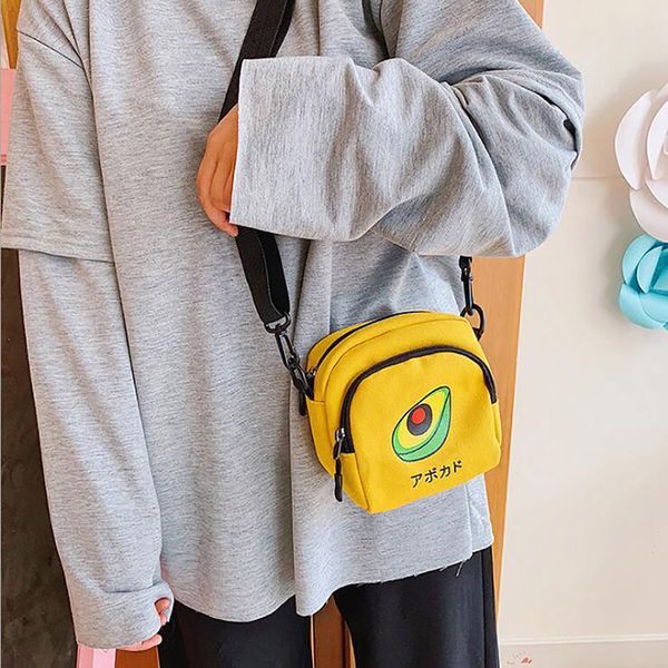 cute fruit mini shoulder bag ladies bags women bags canvas messenger crossbody for women bolsas female