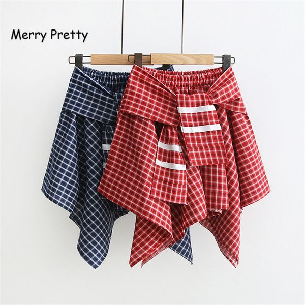 merry pretty casual basic fashion all match plaid vintage irregular high waist college wind new fashion female women mini skirts, Black
merry pretty casual basic fashion all match plaid vintage irregular high waist college wind new fashion female women mini skirts, Black