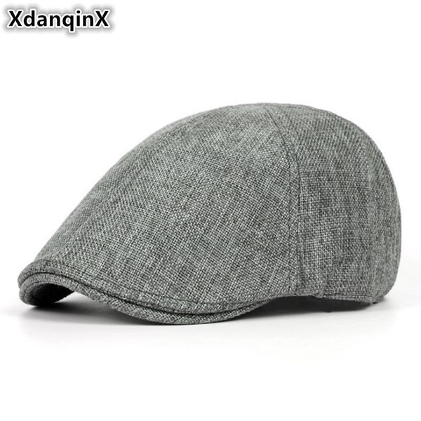 berets xdanqinx summer retro men's cap ultra-thin breathable for men women elegant women's flat caps beret ladies couple hat, Blue;gray
berets xdanqinx summer retro men's cap ultra-thin breathable for men women elegant women's flat caps beret ladies couple hat, Blue;gray