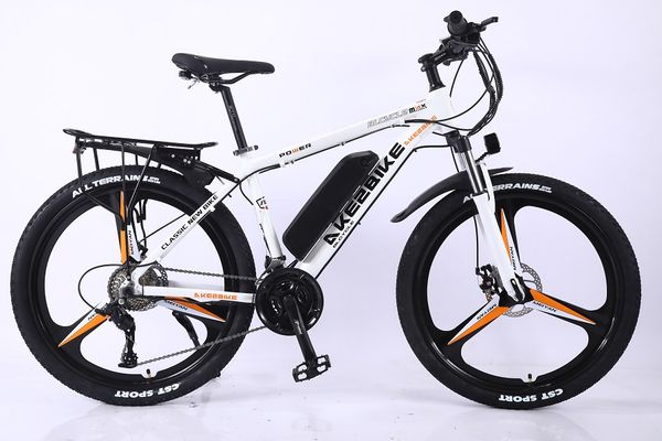 26 inch aluminum alloy lithium battery mountain bike 27 speed power-assisted long endurance bicycle, Silver;blue
26 inch aluminum alloy lithium battery mountain bike 27 speed power-assisted long endurance bicycle, Silver;blue