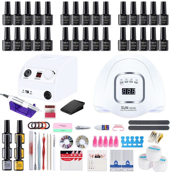 nail art kits manicure set with led lamp drying 30/18/12 color gel polish kit tools drill machine files
nail art kits manicure set with led lamp drying 30/18/12 color gel polish kit tools drill machine files