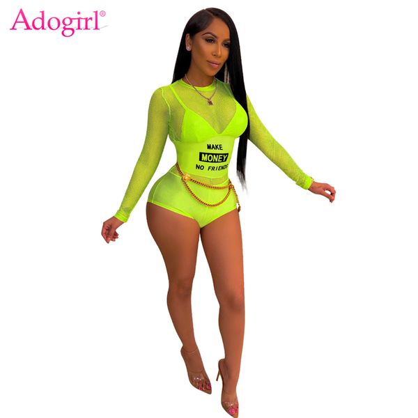 adogirl letter print sheer mesh jumpsuit o neck long sleeve backless shorts playsuit women romper summer nightclub bodysuits, Black;white
adogirl letter print sheer mesh jumpsuit o neck long sleeve backless shorts playsuit women romper summer nightclub bodysuits, Black;white