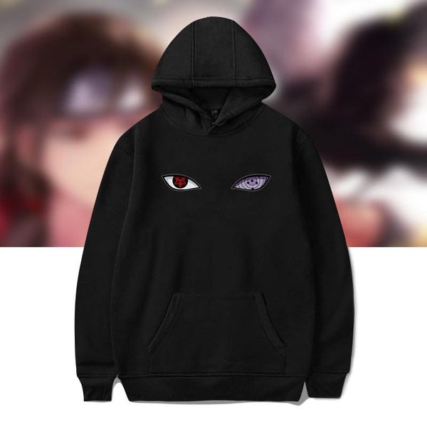 new arrival harajuku anime hoodies uchiha uzumaki hatake eyes printing pullover sweatshirt hip hop streetwear, Black 
new arrival harajuku anime hoodies uchiha uzumaki hatake eyes printing pullover sweatshirt hip hop streetwear, Black