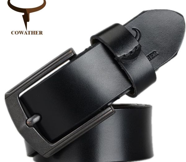 cowather 2019 cow genuine leather mens belt for men vintage style 100-130cm male strap ceinture homme y200520, Black;brown
cowather 2019 cow genuine leather mens belt for men vintage style 100-130cm male strap ceinture homme y200520, Black;brown