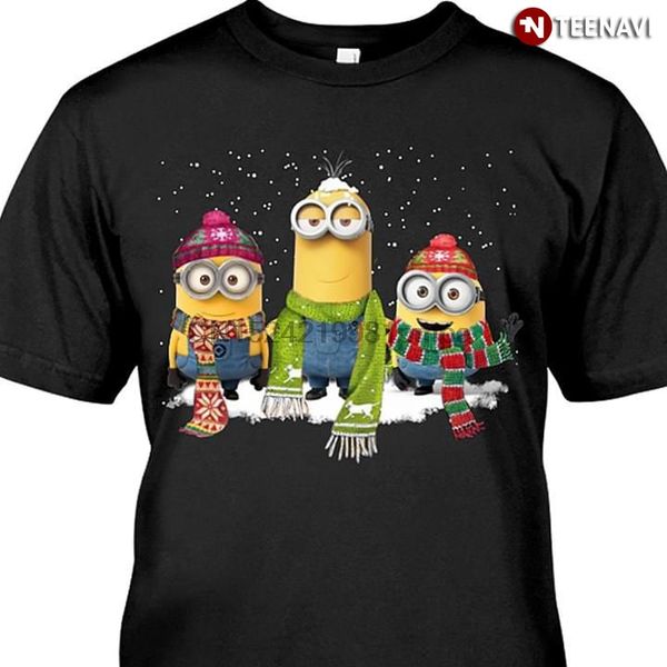 men t shirt minions christmas women tshirts