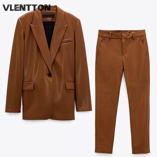 women's two piece pants 2021 autumn women vintage faux leather 2 set elegant blazer jacket coat+zipper suit office trouser outfits fema, White
women's two piece pants 2021 autumn women vintage faux leather 2 set elegant blazer jacket coat+zipper suit office trouser outfits fema, White