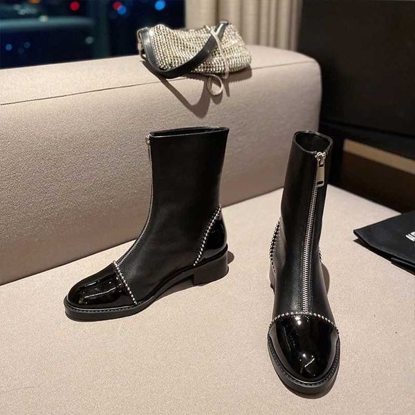 2020 new casual women shoes winter genuine leather women's boots fashion trend brand design large size ankle boots botas, Black
2020 new casual women shoes winter genuine leather women's boots fashion trend brand design large size ankle boots botas, Black