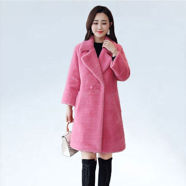 2020 autumn winter coat women pockets blends office work long warm coats fashion lady slim lapel long sleeve wool jacket women, Black
2020 autumn winter coat women pockets blends office work long warm coats fashion lady slim lapel long sleeve wool jacket women, Black