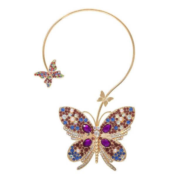 chains colorful crystal butterfly pendent necklace long open adjusted metal stone statement necklaces choker collar jewelry wholesale, Silver
chains colorful crystal butterfly pendent necklace long open adjusted metal stone statement necklaces choker collar jewelry wholesale, Silver