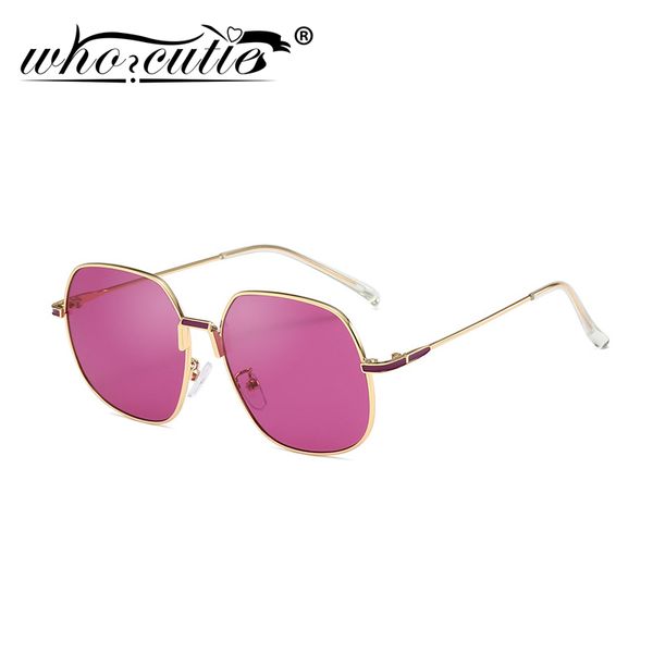 who cutie square sunglasses men 2020 design retro gold metal big frame purple red lens pilot sun glasses male s194, White;black
who cutie square sunglasses men 2020 design retro gold metal big frame purple red lens pilot sun glasses male s194, White;black