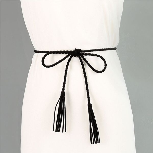 harajuku waist chain rope 160cm long tassel waistband thin decorated waist belt for women ladies solid color woven braided belt, Black;brown
harajuku waist chain rope 160cm long tassel waistband thin decorated waist belt for women ladies solid color woven braided belt, Black;brown