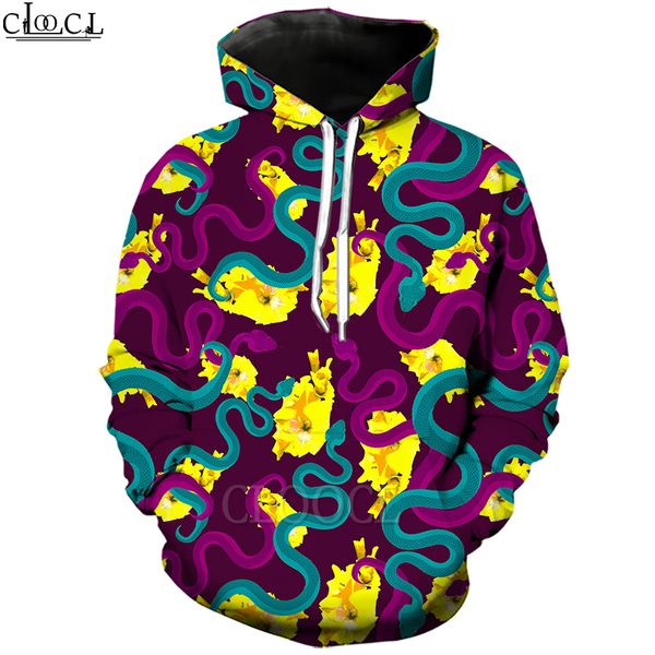 cloocl colorful snake hoodie 3d print funny hooded coat sweatshirt men women plus size long sleeve couples pullovers, Black
cloocl colorful snake hoodie 3d print funny hooded coat sweatshirt men women plus size long sleeve couples pullovers, Black