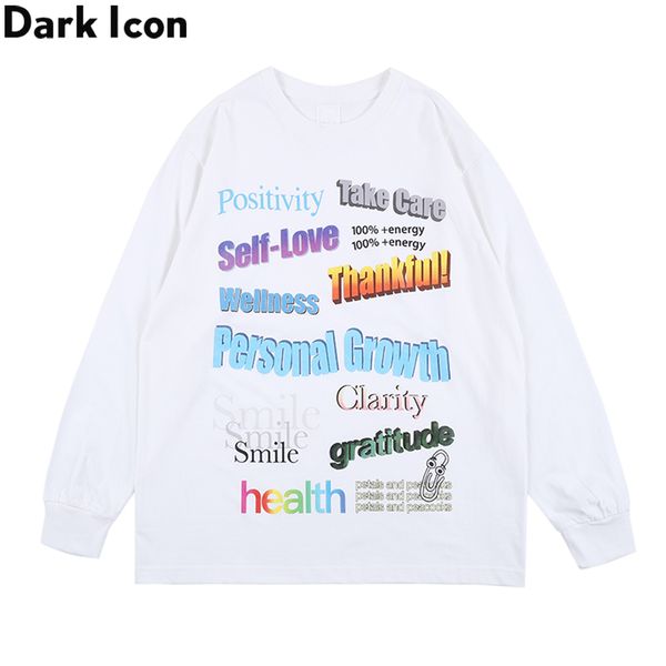 dark icon printed long sleeve t-shirt men women crew neck hipster men's tshirt cotton tee shirts, White;black
dark icon printed long sleeve t-shirt men women crew neck hipster men's tshirt cotton tee shirts, White;black