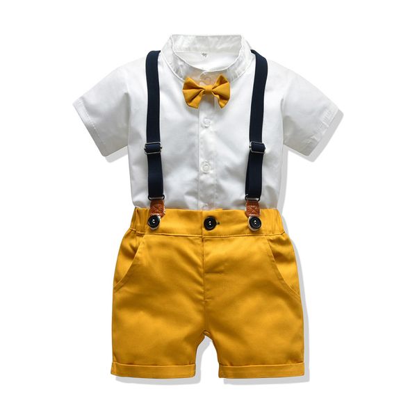 baby boy джентльмен одежда set summer костюм для малышей белая рубашка с bow tie + подтяжк шорты формальных новорожденных мальчиков одежда, White
baby boy джентльмен одежда set summer костюм для малышей белая рубашка с bow tie + подтяжк шорты формальных новорожденных мальчиков одежда, White