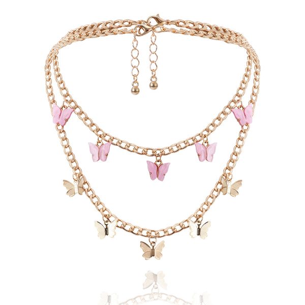 2020 new cute butterfly choker collar necklace women fashion gold layered chunky chain statement necklaces chocker jewelry gifts, Golden;silver
2020 new cute butterfly choker collar necklace women fashion gold layered chunky chain statement necklaces chocker jewelry gifts, Golden;silver