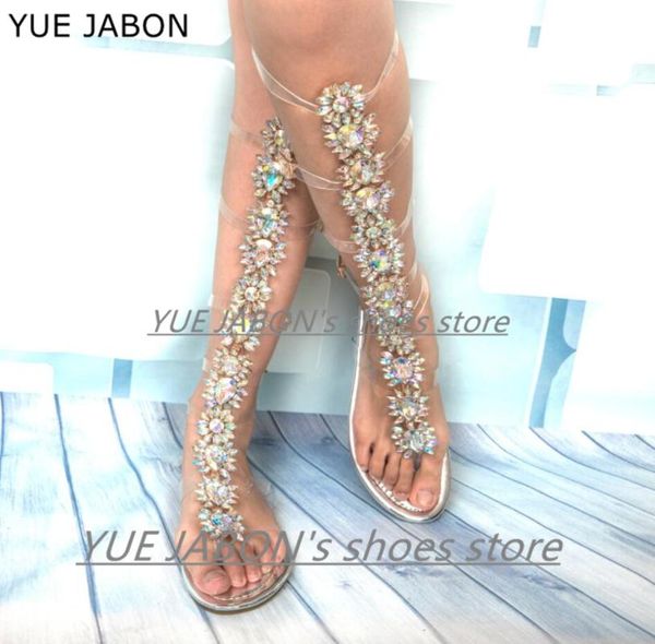 women's summer silver diamond sandal boots beach shining crystal boho flat shoes casual female knee high flat sandalias botas, Black
women's summer silver diamond sandal boots beach shining crystal boho flat shoes casual female knee high flat sandalias botas, Black