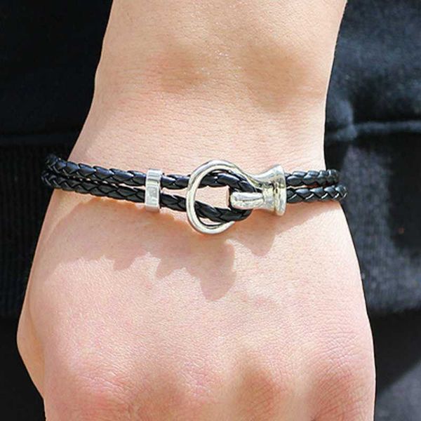 charm bracelets cibocibo luxury bracelet men classic leather wristband braided trendy gift for pulsera hombre 2021, Golden;silver
charm bracelets cibocibo luxury bracelet men classic leather wristband braided trendy gift for pulsera hombre 2021, Golden;silver