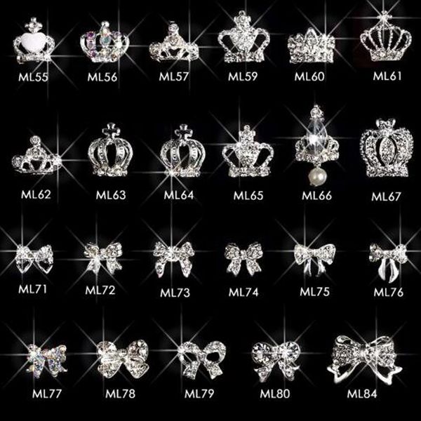 10pcs metal 3d nail alloy rhinestones shinny crown/bow design diamond gems nail crystal charms art supplies charms 1#3, Silver;gold
10pcs metal 3d nail alloy rhinestones shinny crown/bow design diamond gems nail crystal charms art supplies charms 1#3, Silver;gold