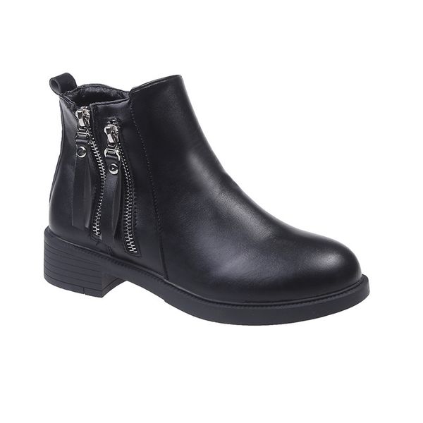black solid leather booties female 2020 new winter boots warm plush women shoes woman zipper martin boots fashion women
black solid leather booties female 2020 new winter boots warm plush women shoes woman zipper martin boots fashion women