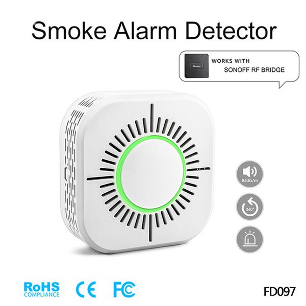 smoke detector fire security alarm sensor independent sound & light flash alarm / wireless 433 transmission network, Black;white
smoke detector fire security alarm sensor independent sound & light flash alarm / wireless 433 transmission network, Black;white
