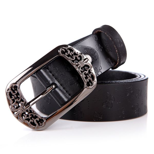 belt butterfly embossed leather court style alloy carved belt buckle ladies retro cowhide leather waistband wild accessories, Black;brown
belt butterfly embossed leather court style alloy carved belt buckle ladies retro cowhide leather waistband wild accessories, Black;brown