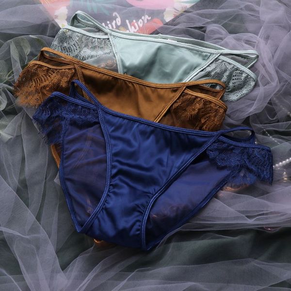 sp&city vintage satin lace women's underwear breathable transparent panties thong crotch cotton seamless briefs lstring, Black;pink
sp&city vintage satin lace women's underwear breathable transparent panties thong crotch cotton seamless briefs lstring, Black;pink