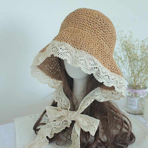 summer sun hats women fashion lolita girl straw hat ribbon bow beach side cap ladies korean sweet lace wide brim hat female, Blue;gray
summer sun hats women fashion lolita girl straw hat ribbon bow beach side cap ladies korean sweet lace wide brim hat female, Blue;gray