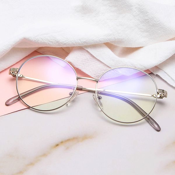 new retro art anti-blu-ray goggles students beautiful personality glasses frame round frame metal trend glasses frame, Black
new retro art anti-blu-ray goggles students beautiful personality glasses frame round frame metal trend glasses frame, Black