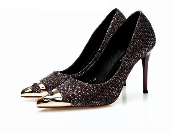 2020 spring and autumn with new style fashion high heel fine heel pointed end women's shoes @jkl64, Black