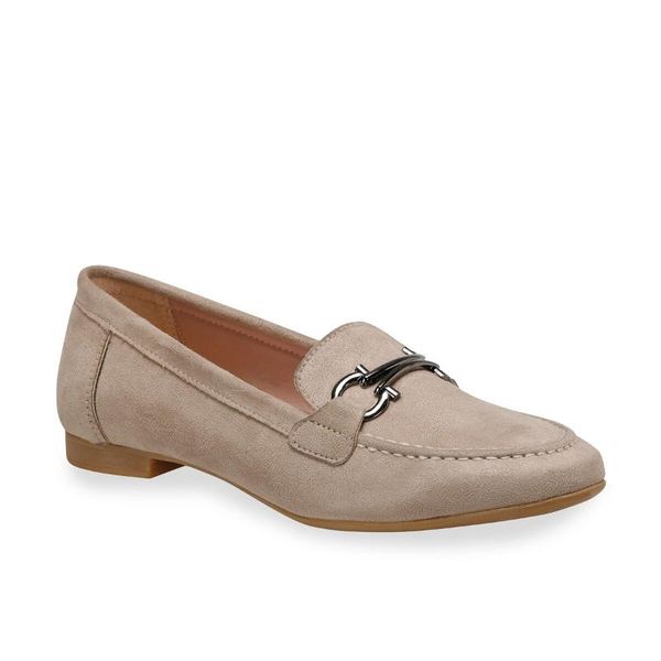 flo ds20050 beige women loafer shoes miss f, Black